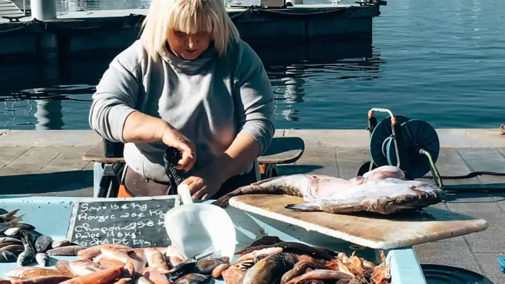Marché aux poissons à Marseille