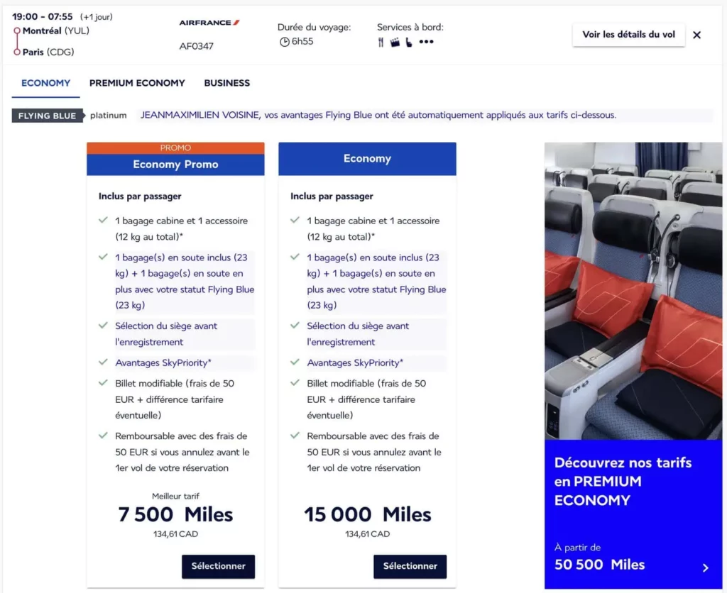 Premier bagage de 23 kg inclus en payant un vol Air France avec vos Miles Flying Blue