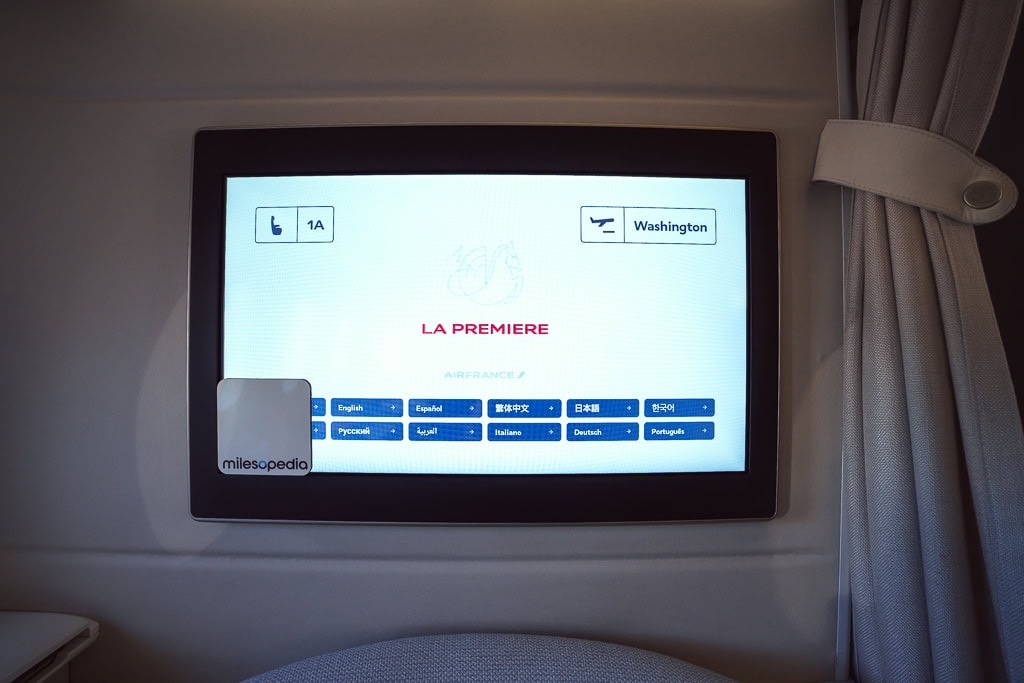 Ecran La Premiere Air France