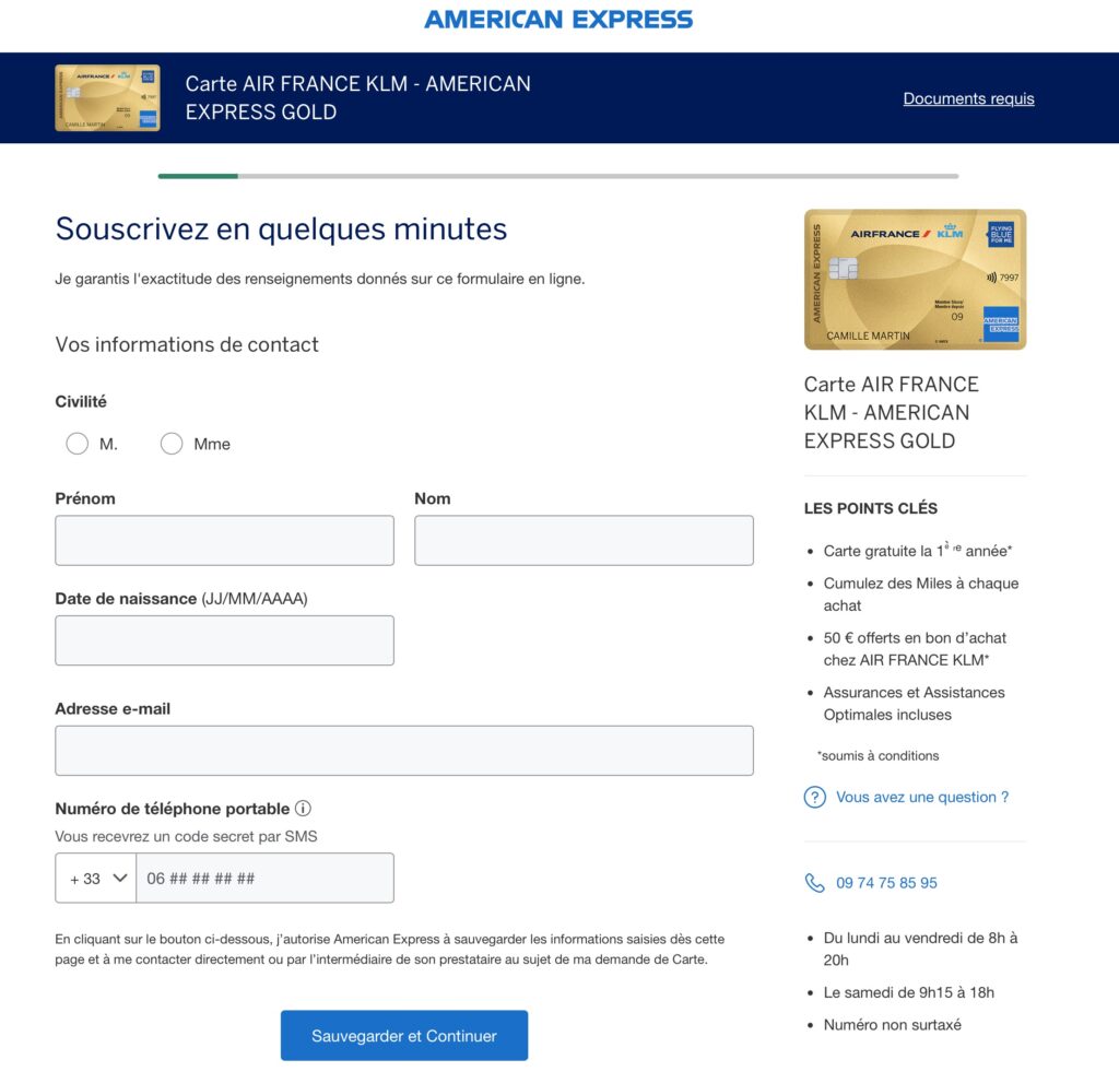 Amex France Demande Carte Nom