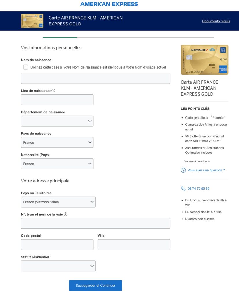 Amex France Demande Carte Adresse