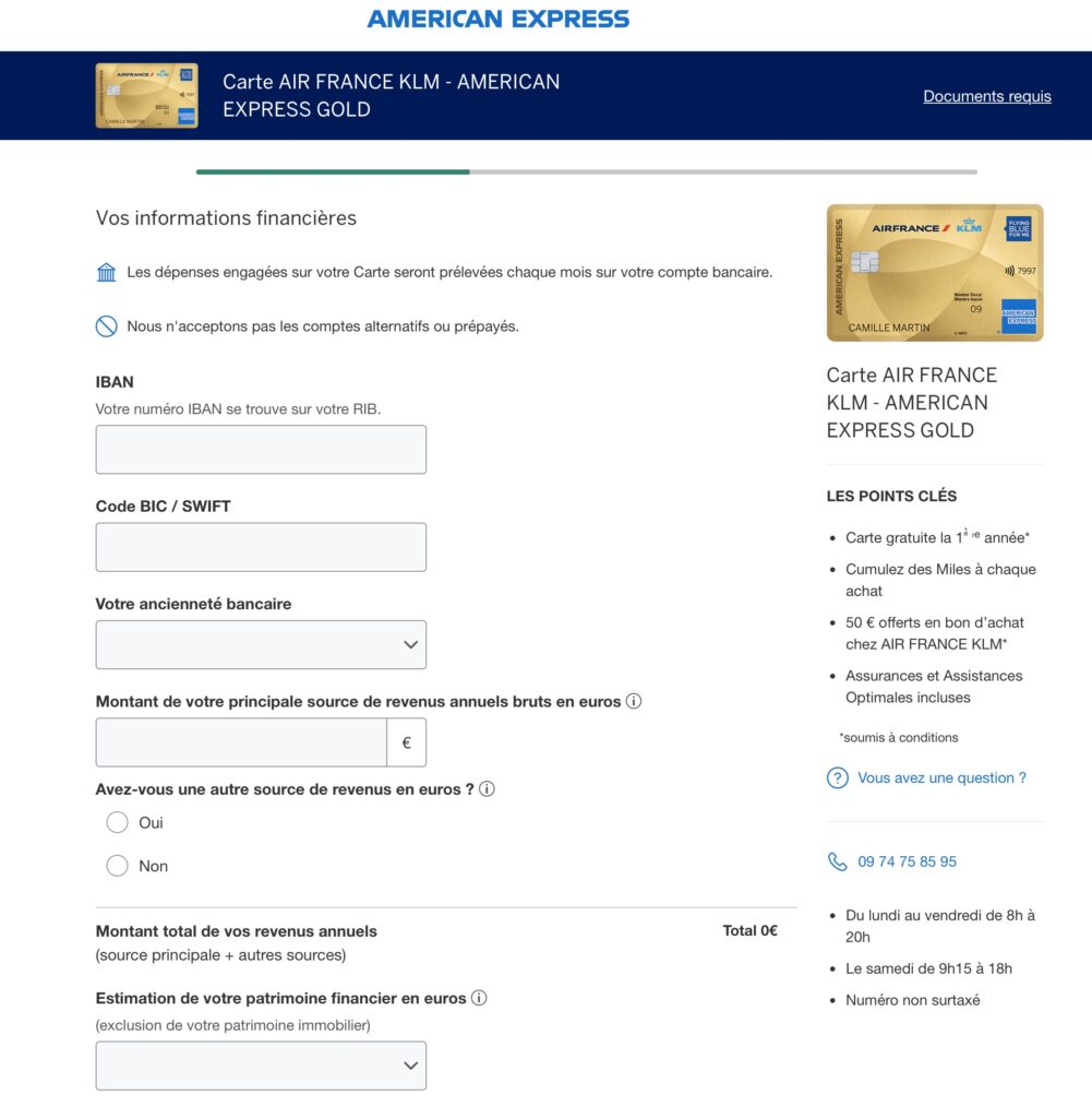 Amex France Demande Carte Banque