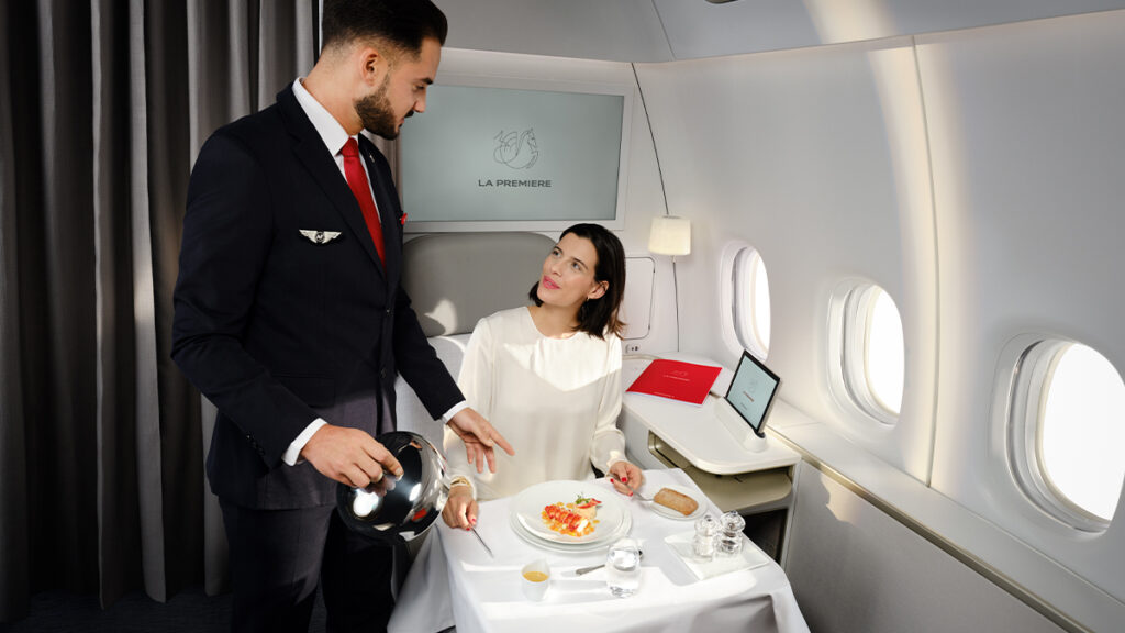La Première Air France repas