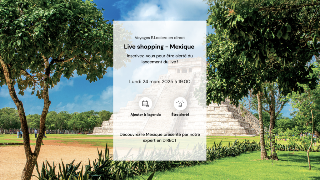 Live shopping Voyages E.Leclerc