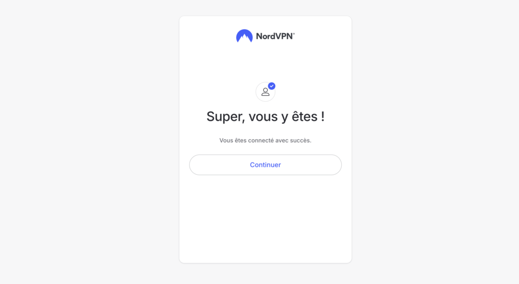 Connexion NordVPN