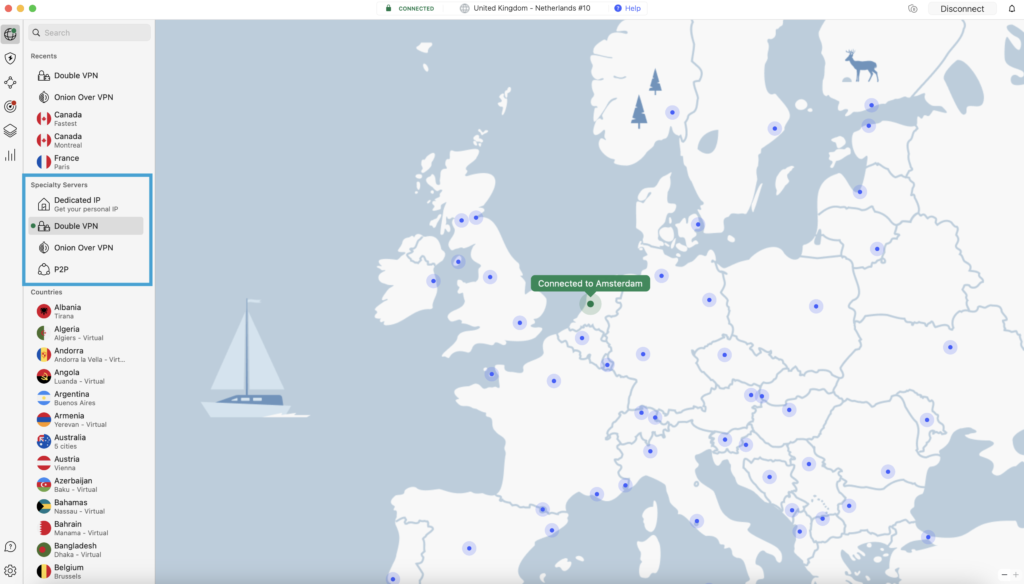 Serveurs NordVPN