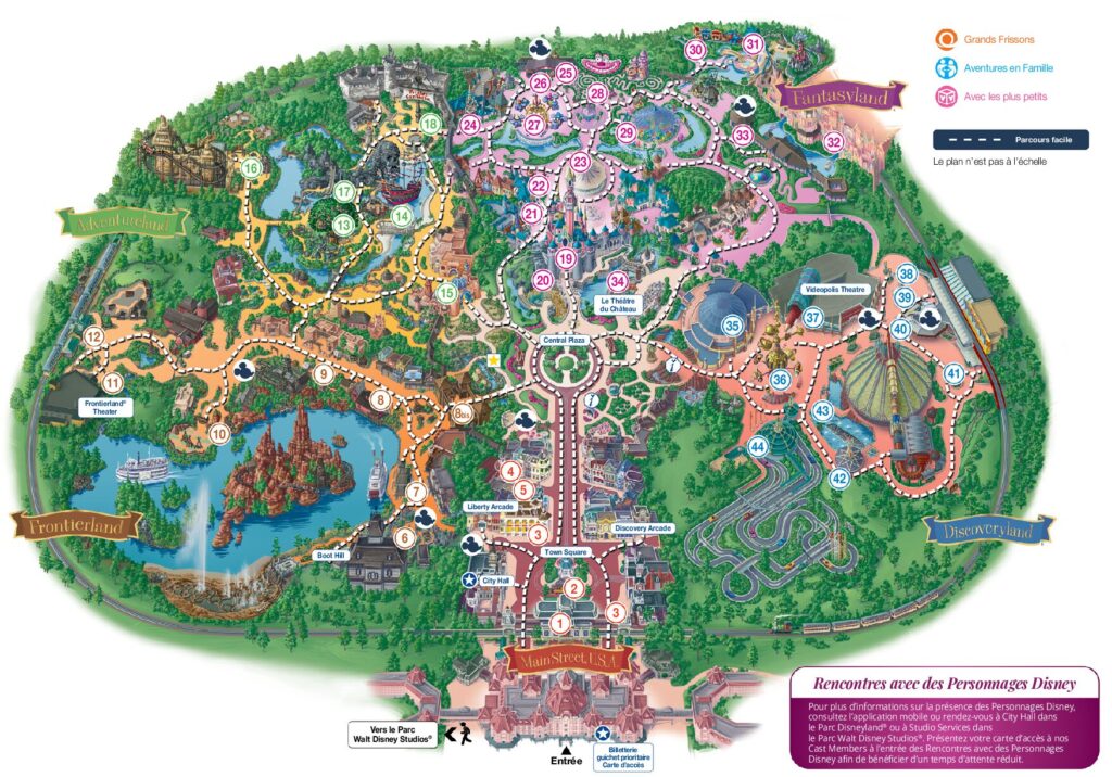 Plan Disneyland Paris