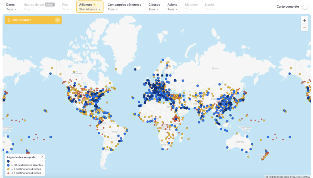 Destinations Star Alliance