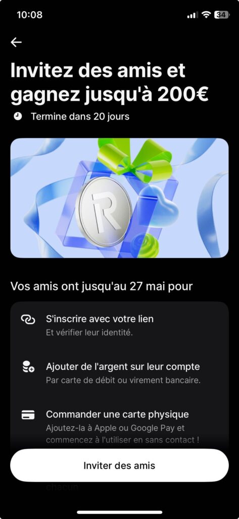 Offre de parrainage de Revolut en 2025